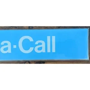 Other | Charge A Call Blue With White Glass Payphone Telephone Booth ...